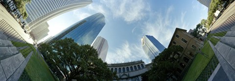 Framed Low angle view of skyscrapers, Houston, Harris county, Texas, USA Print