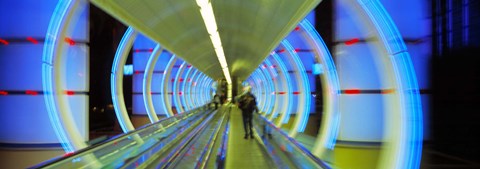 Framed Escalator, Las Vegas Nevada, USA Print