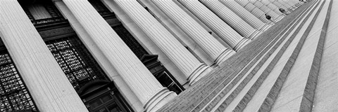 Framed Courthouse Steps in New York City, New York State Print