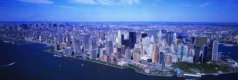 Framed Aerial, Lower Manhattan, NYC, New York City, New York State, USA Print