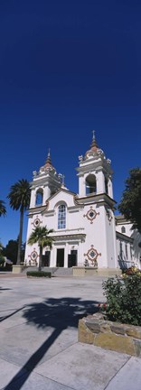 Framed Facade of a cathedral, Portuguese Cathedral, San Jose, Silicon Valley, Santa Clara County, California, USA Print