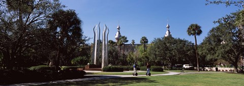 Framed University students in the campus, Plant Park, University Of Tampa, Tampa, Hillsborough County, Florida, USA Print