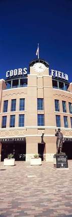 Framed Facade of a baseball stadium, Coors Field, Denver, Denver County, Colorado, USA Print