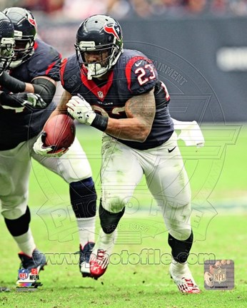 Framed Arian Foster 2013 Action Print