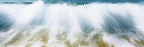 Framed Surf Fountains Big Makena Beach Maui HI Print