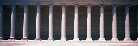Framed Row of Columns San Francisco CA Print