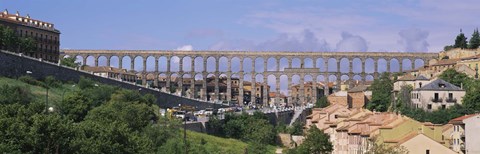 Framed Road Under An Aqueduct, Segovia, Spain Print