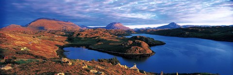 Framed Loch Inchard Sutherland Scotland Print