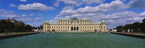 Framed Facade of a palace, Belvedere Palace, Vienna, Austria Print