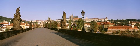 Framed Charles Bridge, Prague, Czech Republic, Daytime View Print
