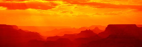 Framed Mesas and Buttes Grand Canyon National Park AZ USA Print