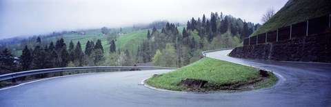 Framed Curving Road Switzerland Print