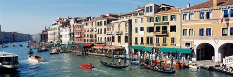 Framed High angle view of a canal, Grand Canal, Venice, Italy Print