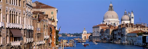 Framed Buildings Along the Grand Canal, Venice Italy Print