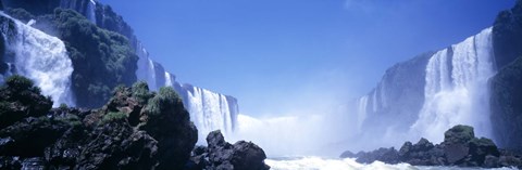 Framed Iguacu Falls, Parana, Brazil Print