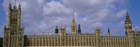 Framed Facade Of Big Ben And The Houses Of Parliament, London, England, United Kingdom Print