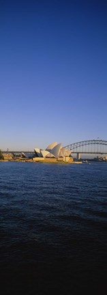 Framed Buildings on the waterfront, Sydney Opera House, Sydney, New South Wales, Australia Print