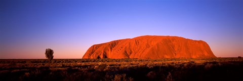 Framed Rock formation, Uluru, Uluru-Kata Tjuta National Park, Northern Territory, Australia Print