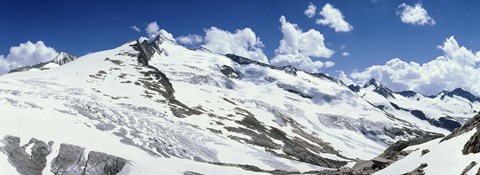 Framed Snowcapped mountains, Grossvenediger, Salzburg, Austria Print