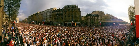 Framed Marathon Runners, Paris, France Print