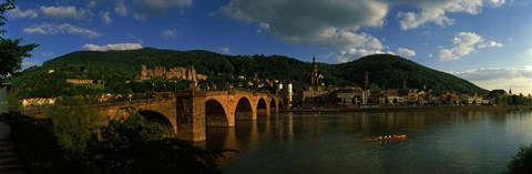 Framed Bridge, Heidelberg, Germany Print