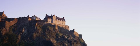 Framed Low angle view of a castle on top of a hill, Edinburgh Castle, Edinburgh, Scotland Print