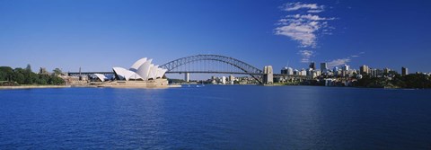 Framed Sydney Opera House and Bridge Print