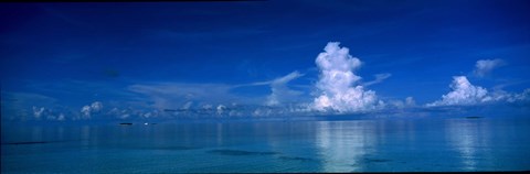 Framed Sea &amp; Clouds The Maldives Print