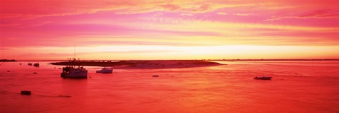 Framed Sunrise Chatham Harbor Cape Cod MA USA Print