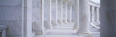 Framed Columns of a government building, Arlington, Arlington County, Virginia, USA Print