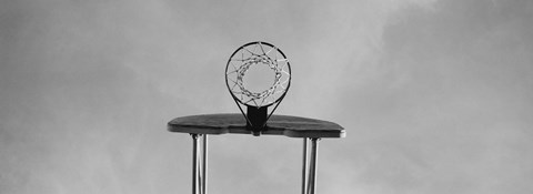 Framed Low angle view of a basketball hoop Print