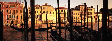 Framed Gondolas in Venice, Italy Print