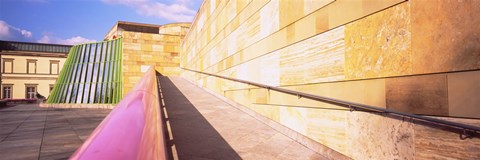 Framed Low Angle View Of An Art Museum, Staatsgalerie, Stuttgart, Germany Print