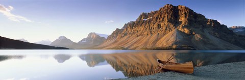 Framed Bow Lake, Banff National Park, Alberta, Canada Print