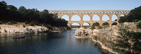 Framed Pont Du Gard, Nimes, Gard, France Print