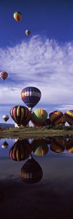 Framed Hot Air Balloons, Hot Air Balloon Rodeo, Steamboat Springs, Colorado Print