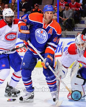 Framed Ryan Smyth 2013-14 Edmonton Oilers Print