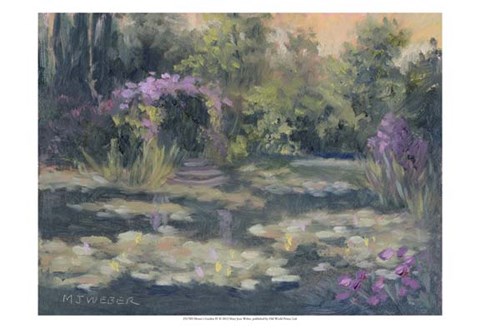 Framed Monet&#39;s Garden IV Print