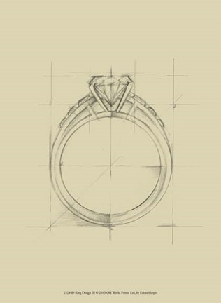 Framed Ring Design III Print