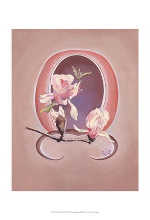 Framed Deco Florals III Print