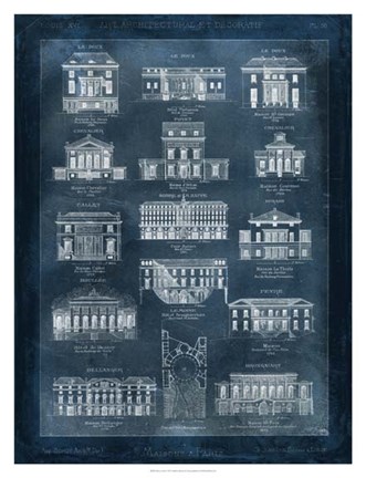 Framed Maisons a Paris Print