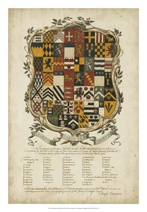 Framed Edmondson Heraldry III Print