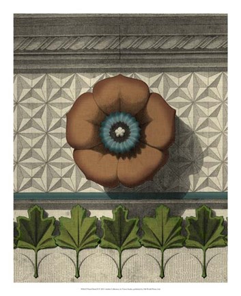 Framed Floral Detail II Print