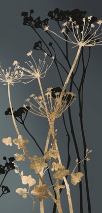 Framed Twilight Botanicals I Print