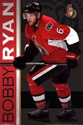 Framed Ottawa Senators - B Ryan 13 Print