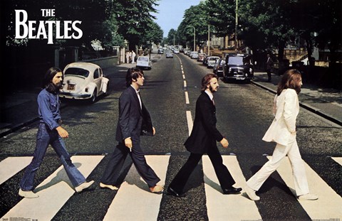 Framed Beatles - Abbey Road Print