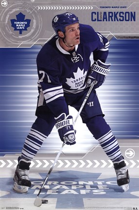 Framed Toronto Maple Leafs - D Clarkson 13 Print