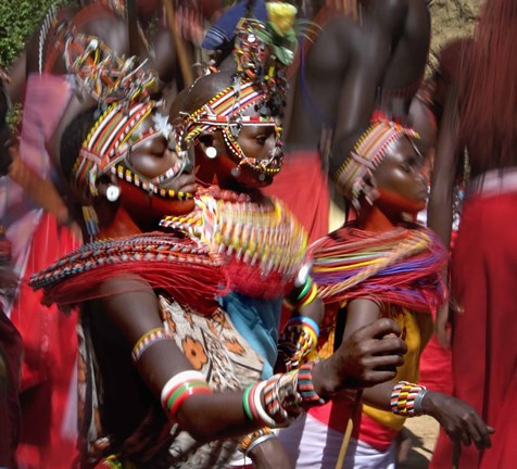 Framed People of the Samburu tribe Print