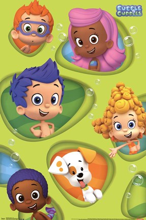 Framed Bubble Guppies - Grid Print