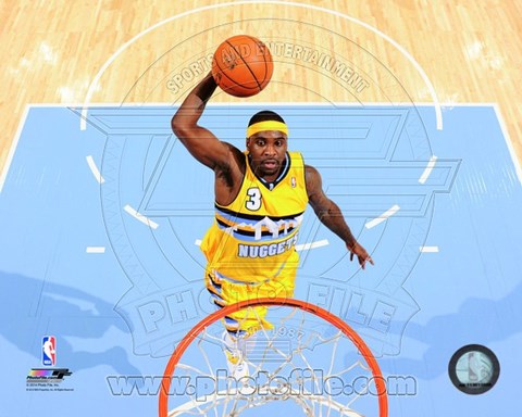 Framed Ty Lawson 2013-14 Action Print